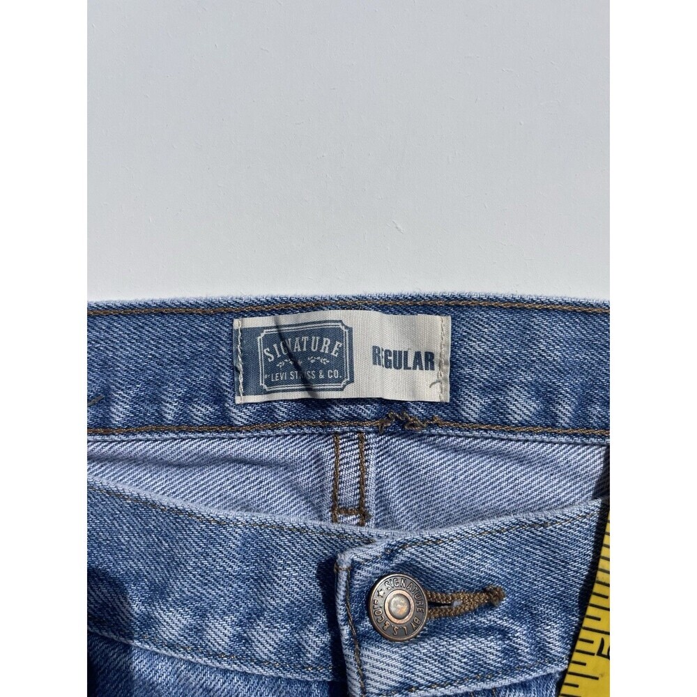 Levi’s Signature Men’s Jeans 42x30 Medium Wash Regular Fit 100% Cotton Denim - Picture 7 of 11